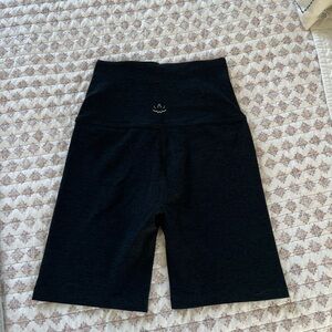 Black High-Waisted Shorts